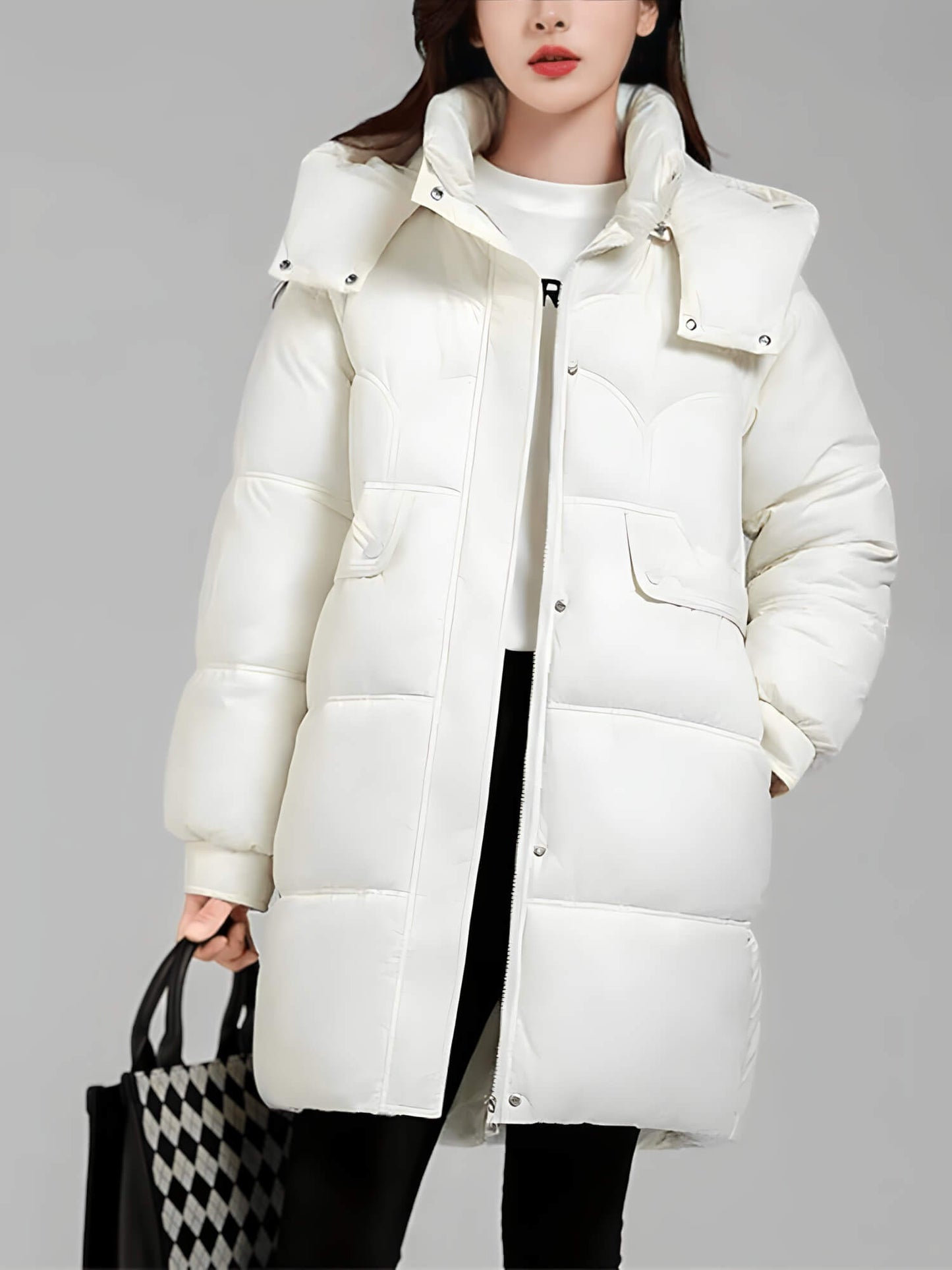 Jaqueta Feminina de Parka Alongada Javiera
