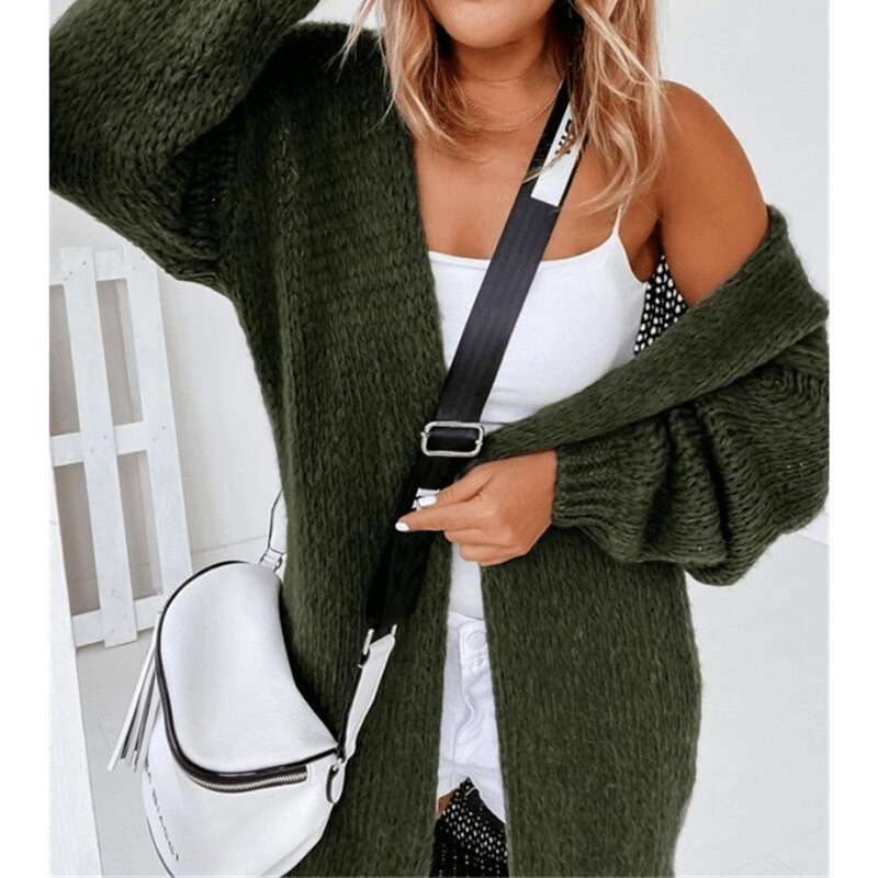 Cardigan de Tricot Alongado Ella