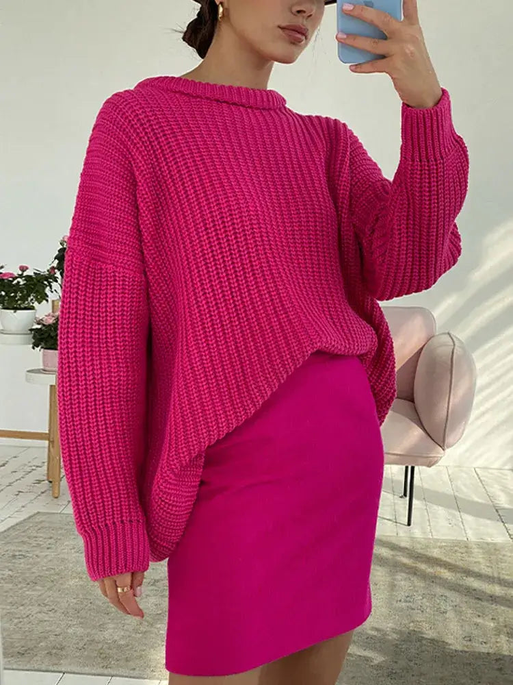 Suéter Feminino de Tricot Oversized Rodoalita