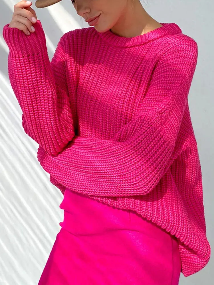 Suéter Feminino de Tricot Oversized Rodoalita