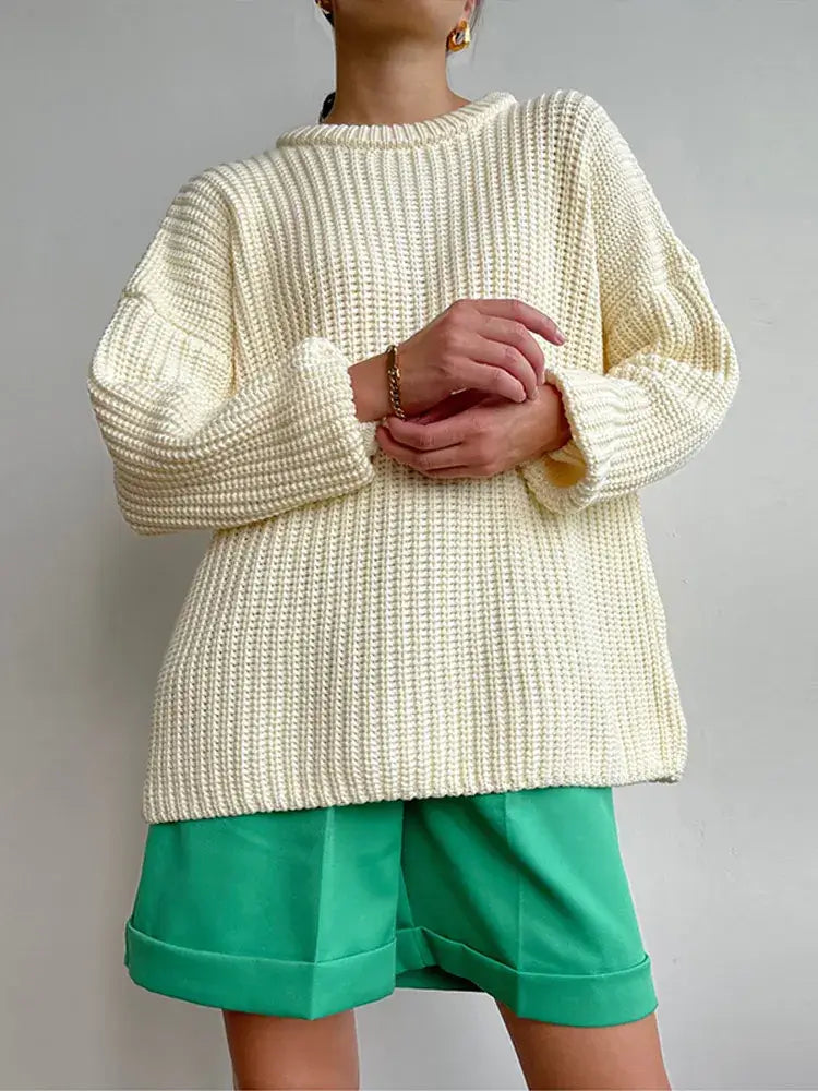 Suéter Feminino de Tricot Oversized Rodoalita