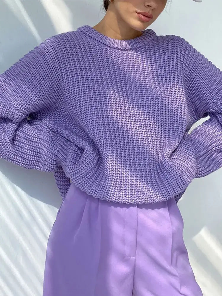 Suéter Feminino de Tricot Oversized Rodoalita