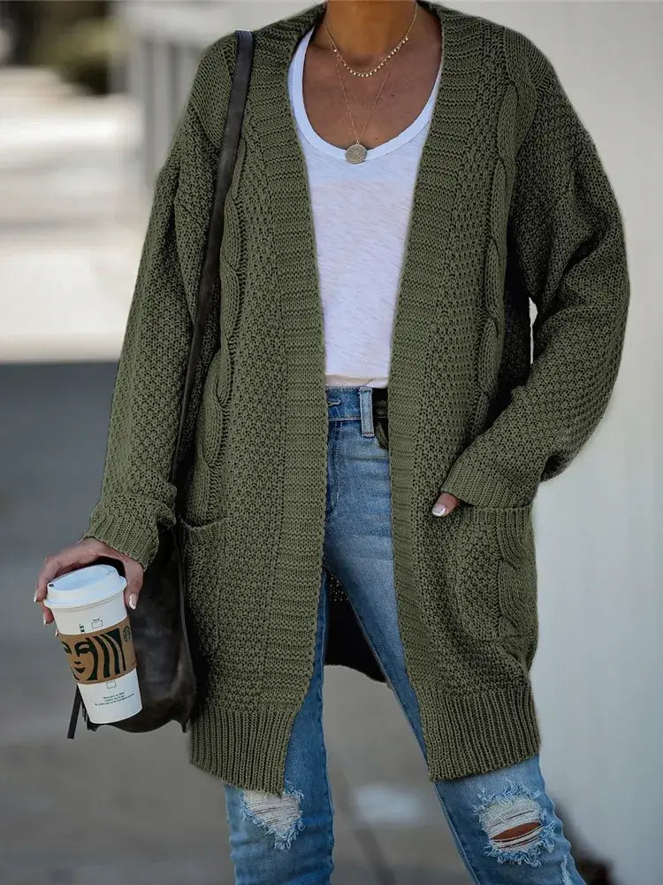 Cardigan de Tricot Alongado Tilleaul
