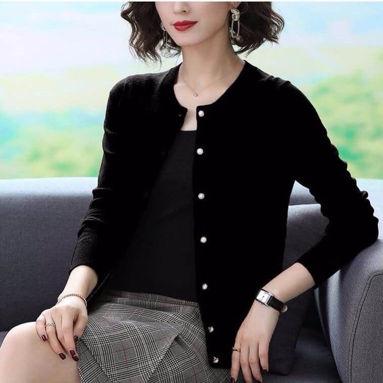 Cardigan Casual Soie