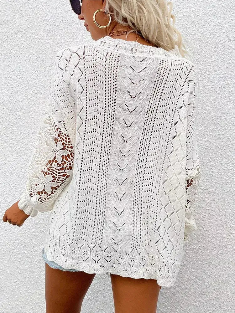 Suéter Feminino Casual Nacar