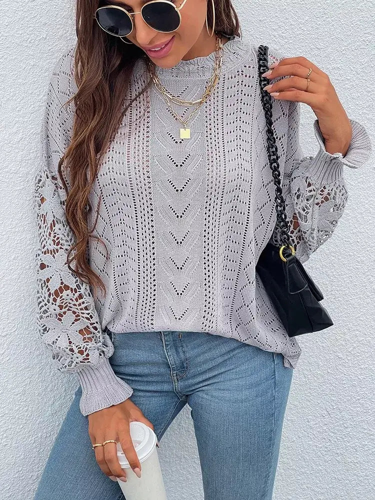 Suéter Feminino Casual Nacar