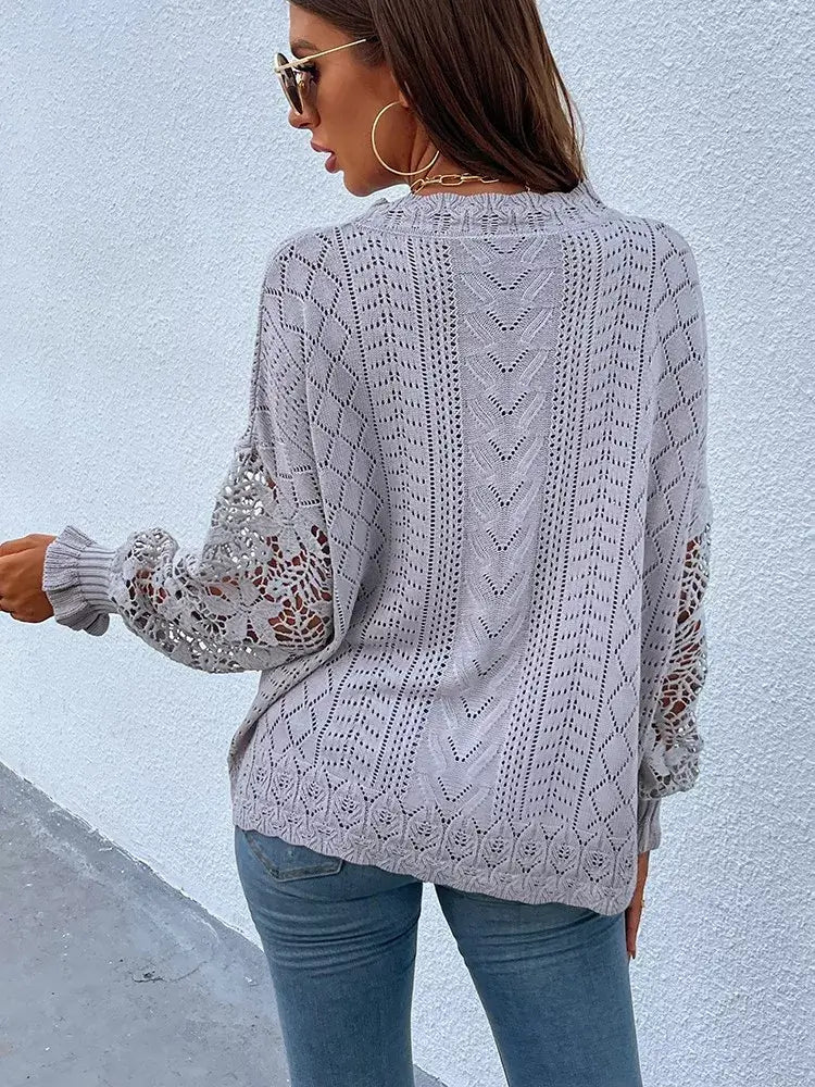 Suéter Feminino Casual Nacar