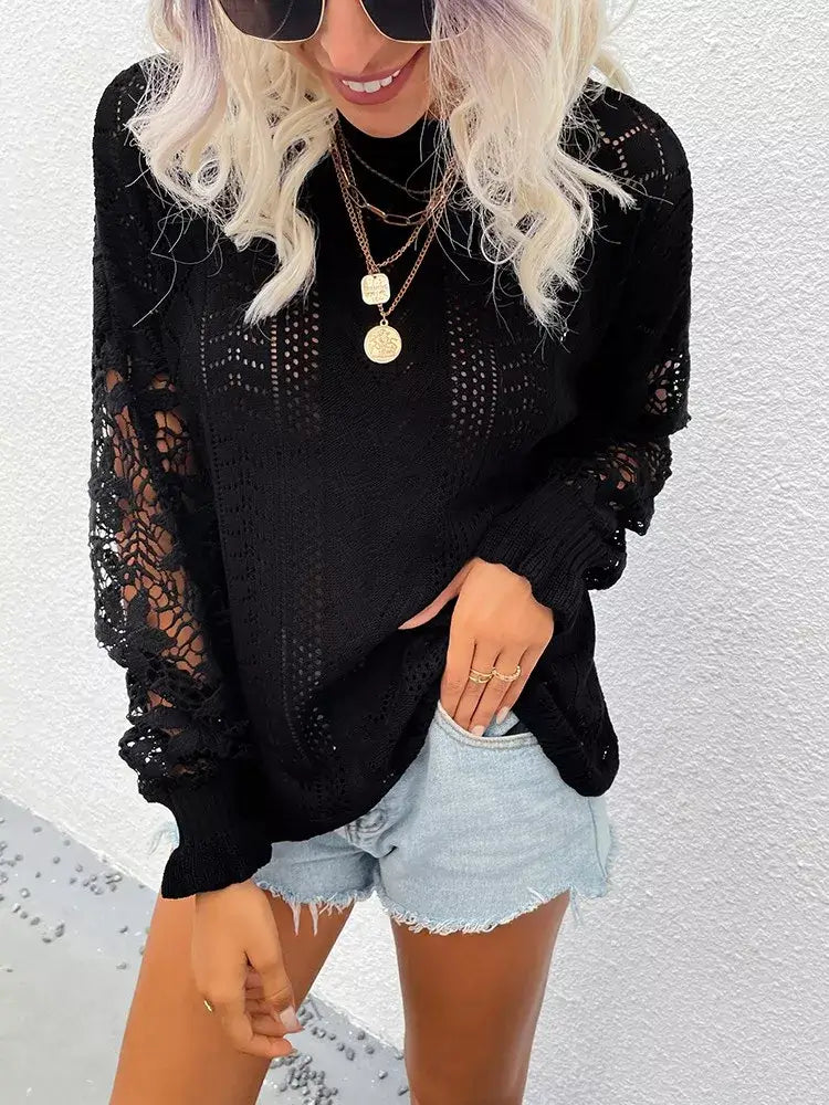 Suéter Feminino Casual Nacar