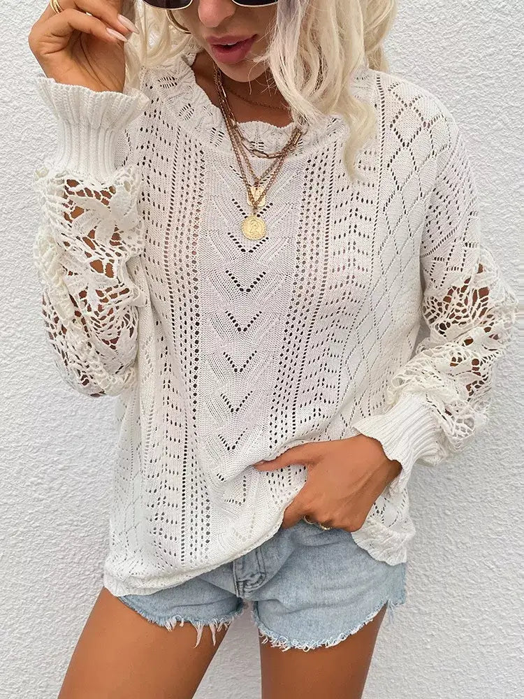 Suéter Feminino Casual Nacar