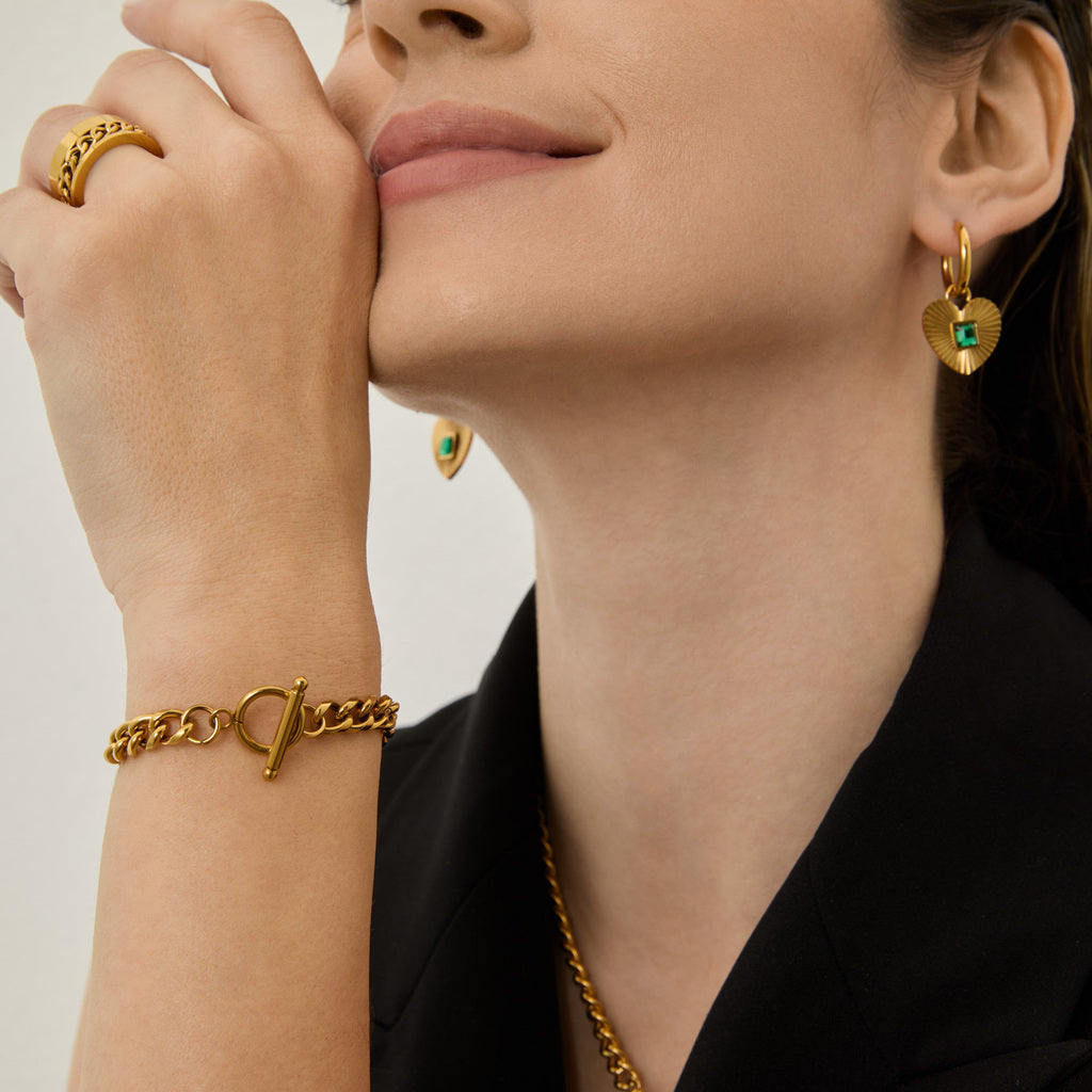 Conjunto Kaele Banhado em Ouro 18k