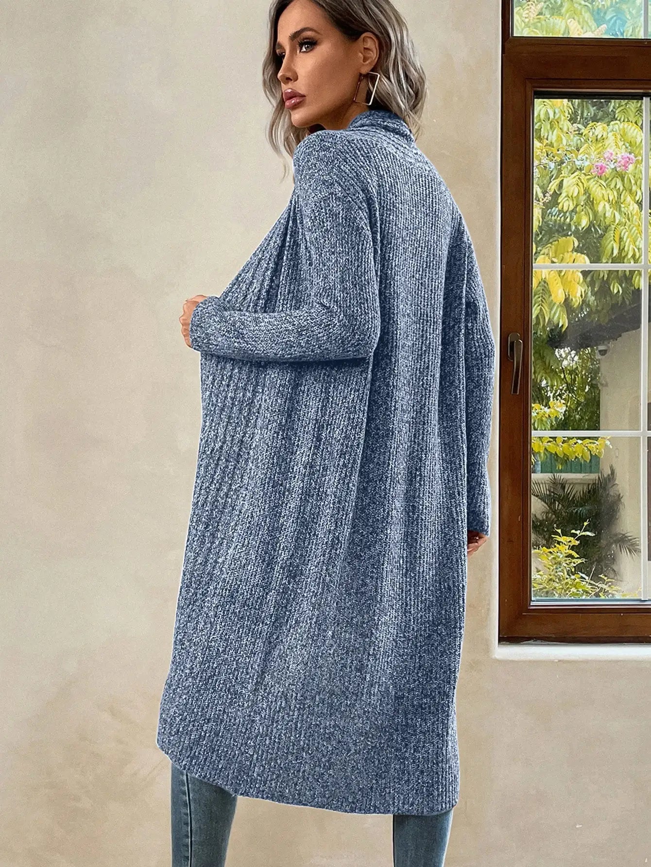 Cardigan Longo Ponto Aberto Malé