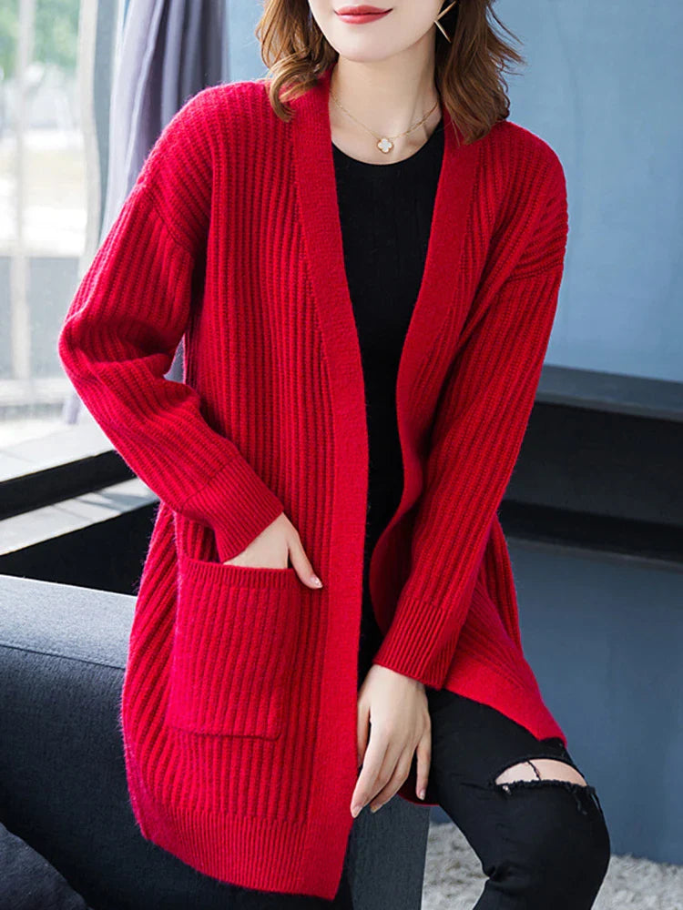 Cardigan Ponto Aberto Alongado Luanda
