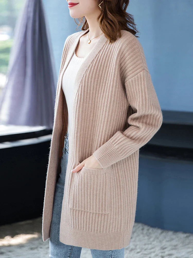 Cardigan Ponto Aberto Alongado Luanda