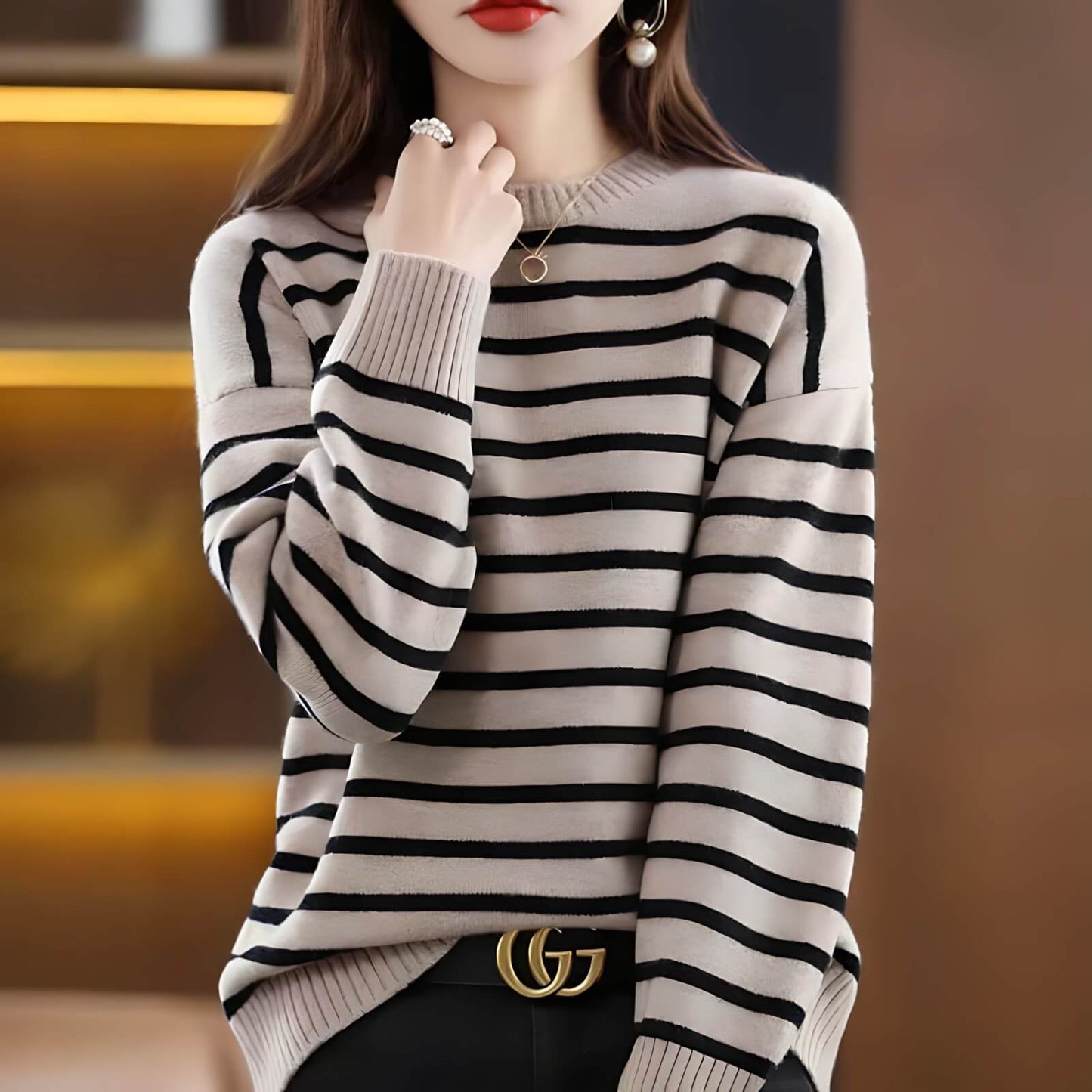 Suéter Feminino Casual Moonstone