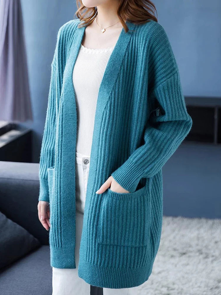 Cardigan Ponto Aberto Alongado Luanda