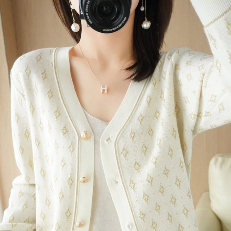 Cardigan Curto Cerisier