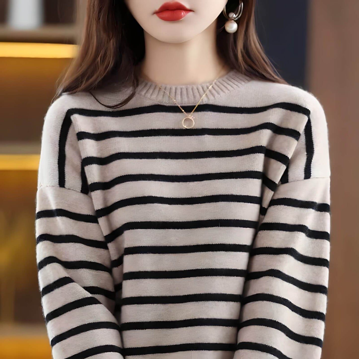Suéter Feminino Casual Moonstone