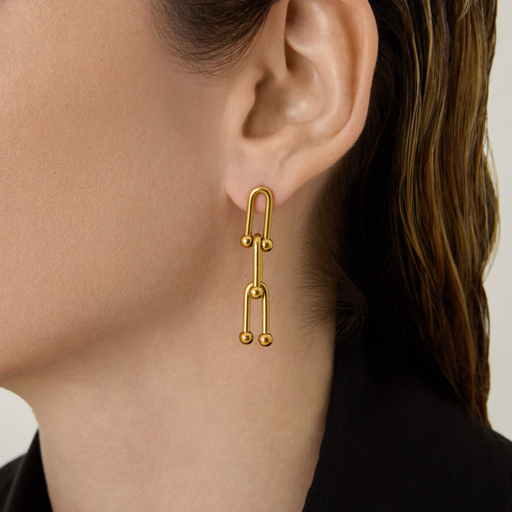 Conjunto Elos Monclé Banhado em Ouro 18k