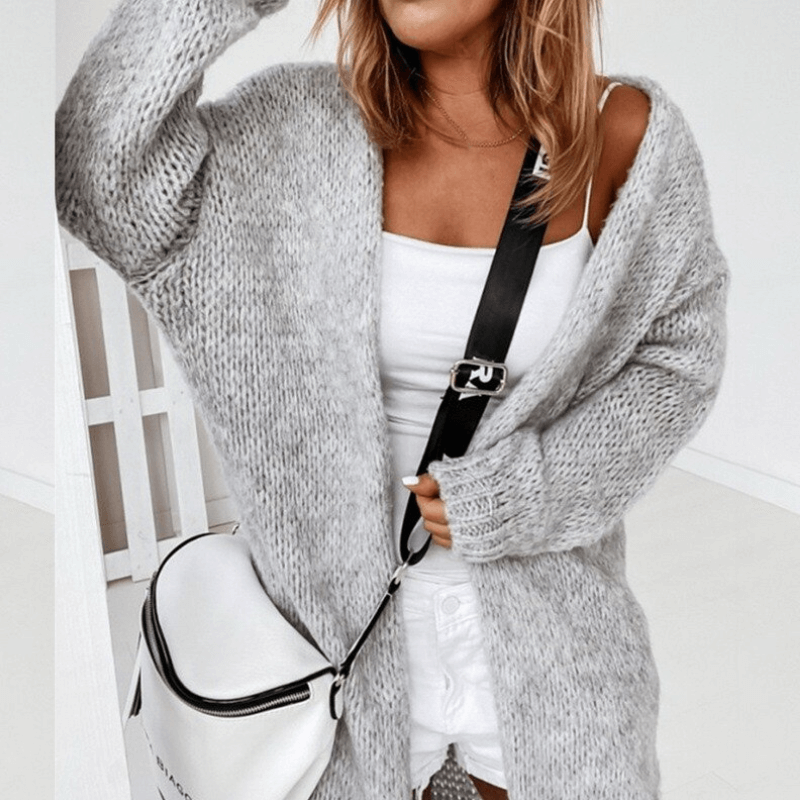 Cardigan de Tricot Alongado Ella