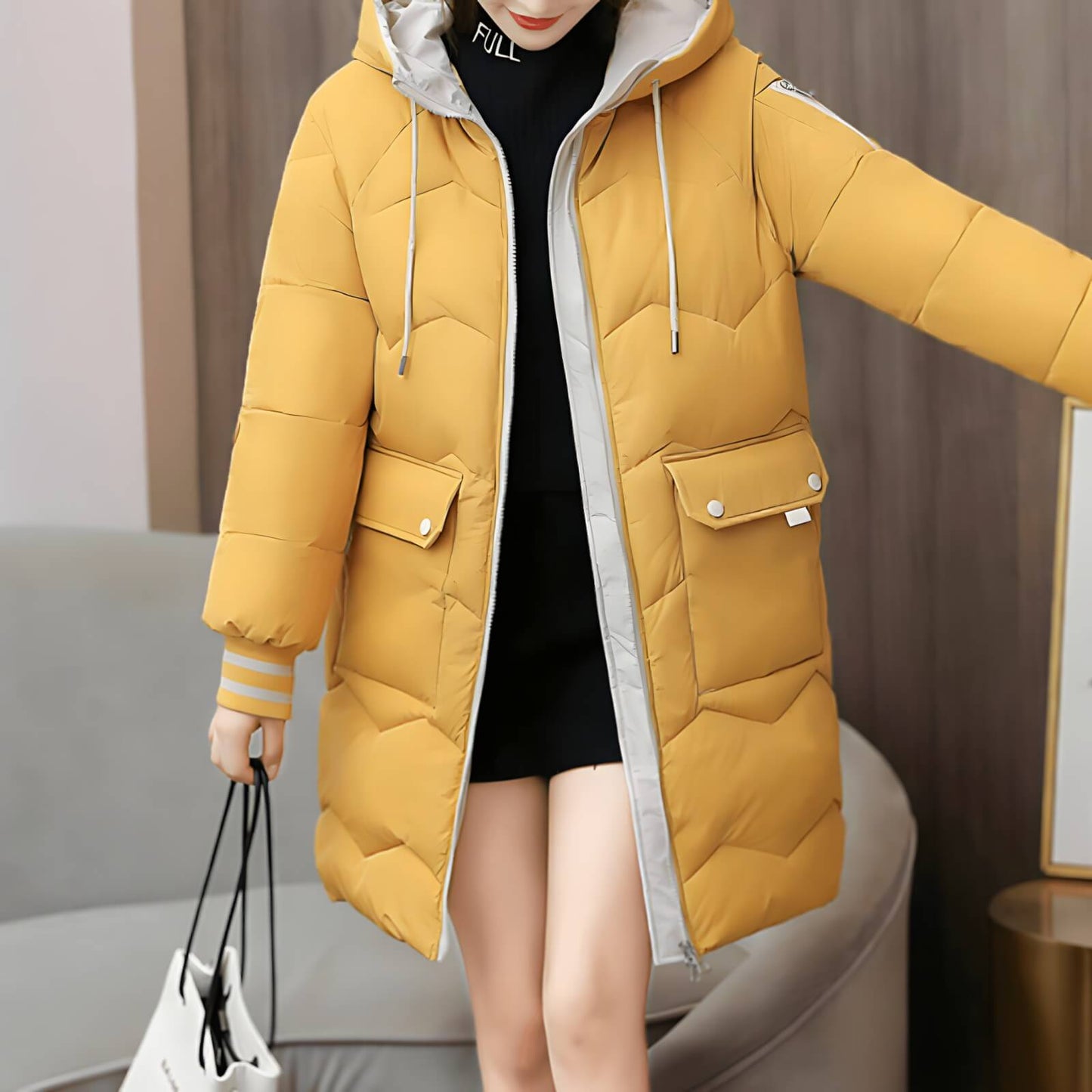 Jaqueta Feminina Puffer de Parka Joelle
