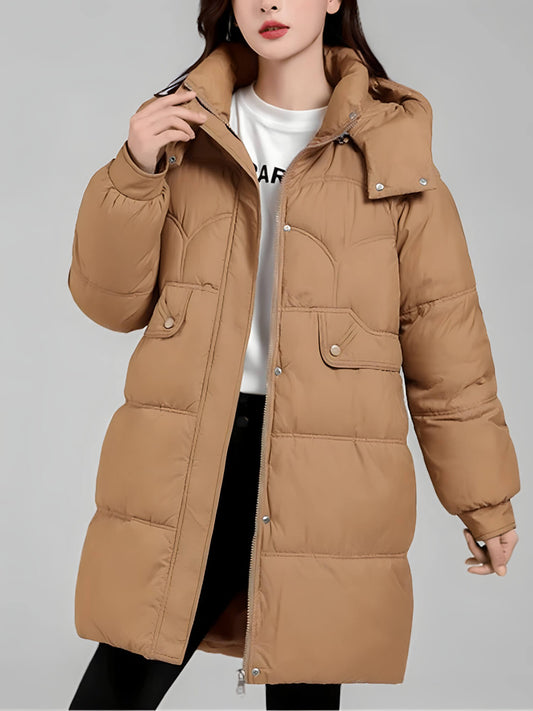 Jaqueta Feminina de Parka Alongada Javiera