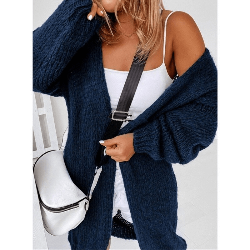Cardigan de Tricot Alongado Ella