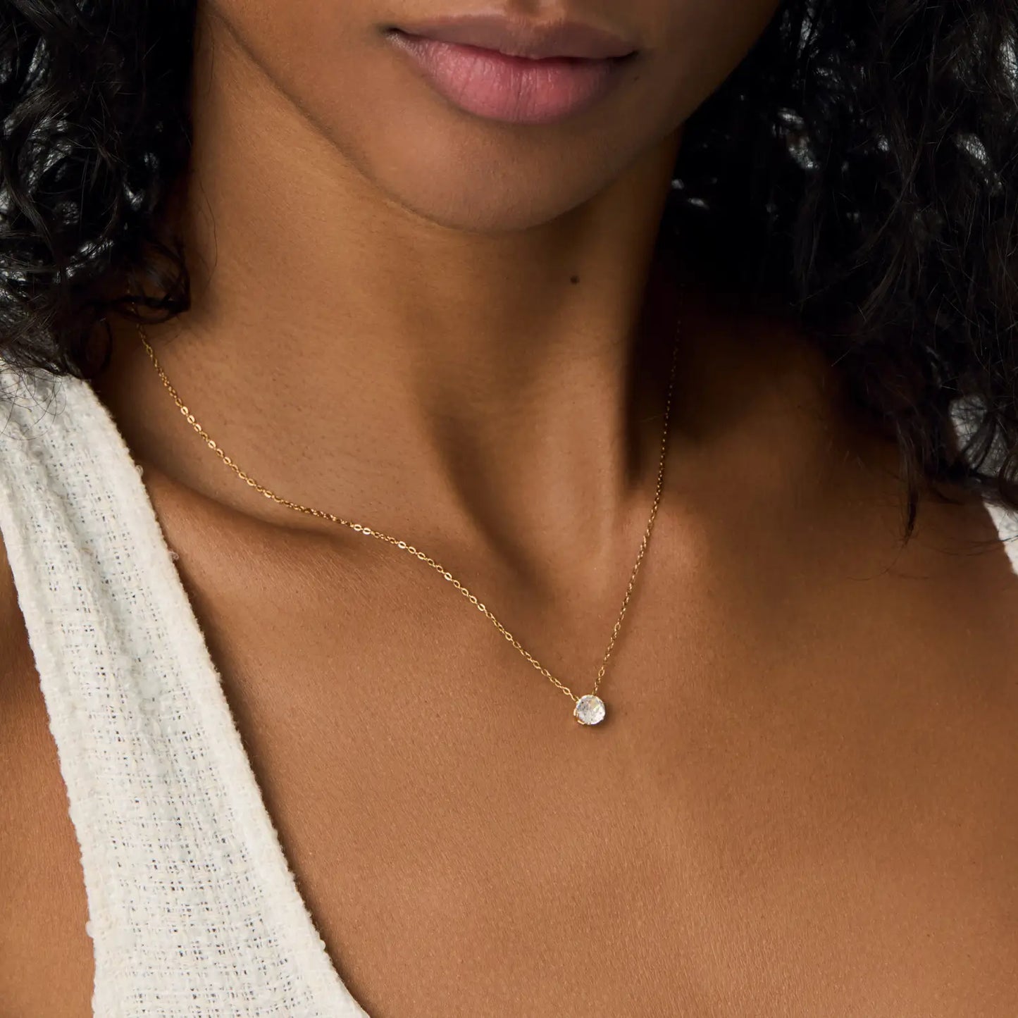 Conjunto Solitário Banhado em Ouro 18k