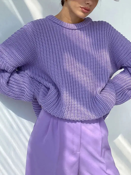 Suéter Feminino de Tricot Oversized Rodoalita