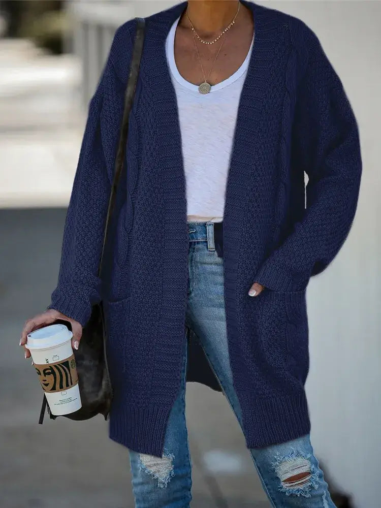 Cardigan de Tricot Alongado Tilleaul