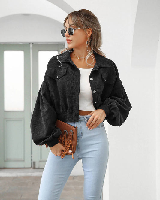Jaqueta Bomber de Veludo Zoe