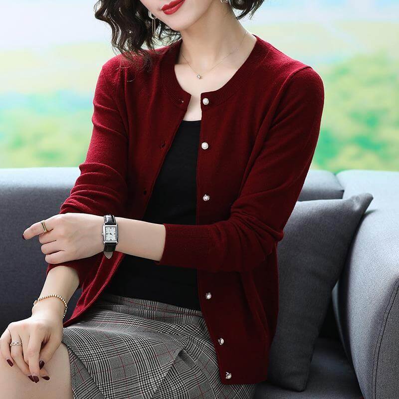 Cardigan Casual Soie