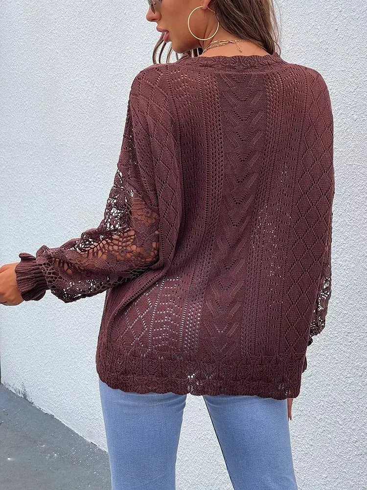 Suéter Feminino Casual Nacar