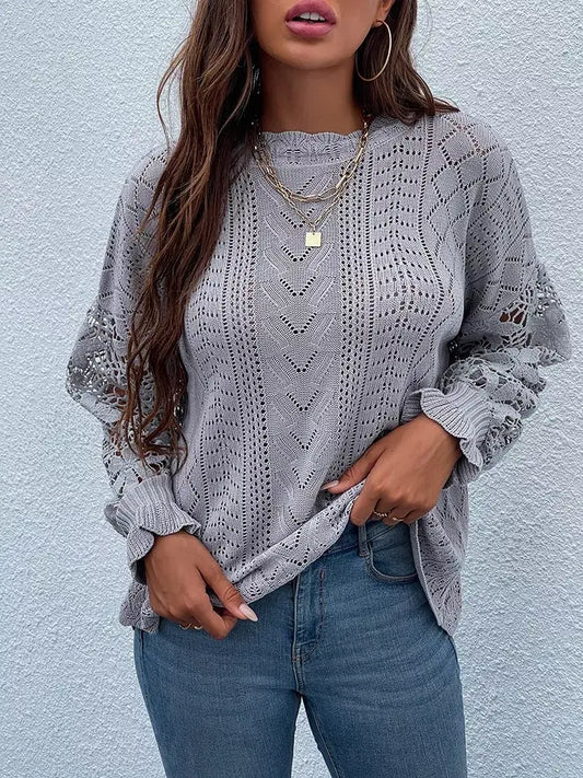Suéter Feminino Casual Nacar