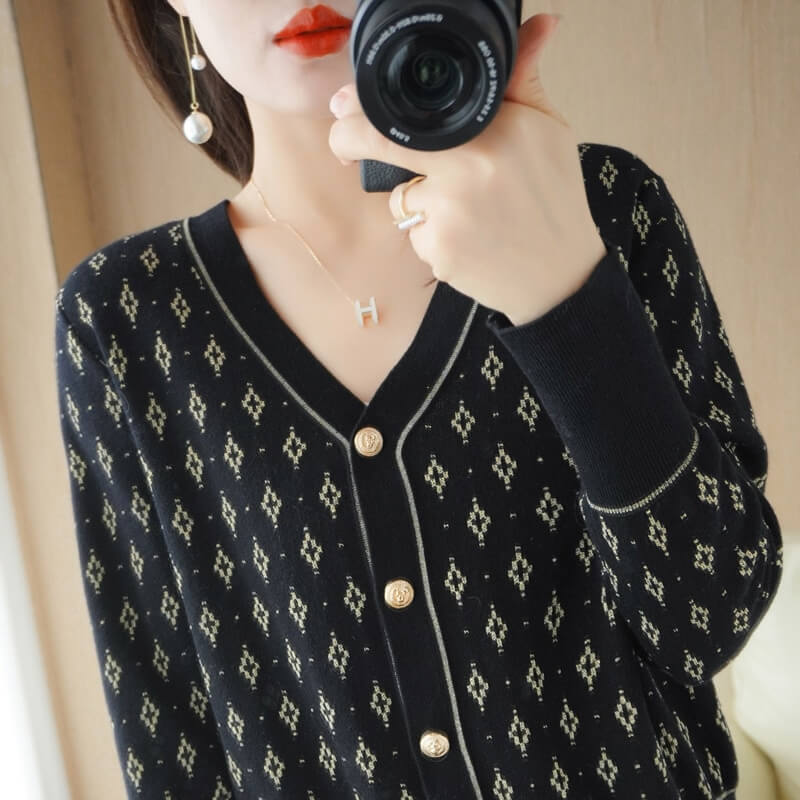 Cardigan Curto Cerisier