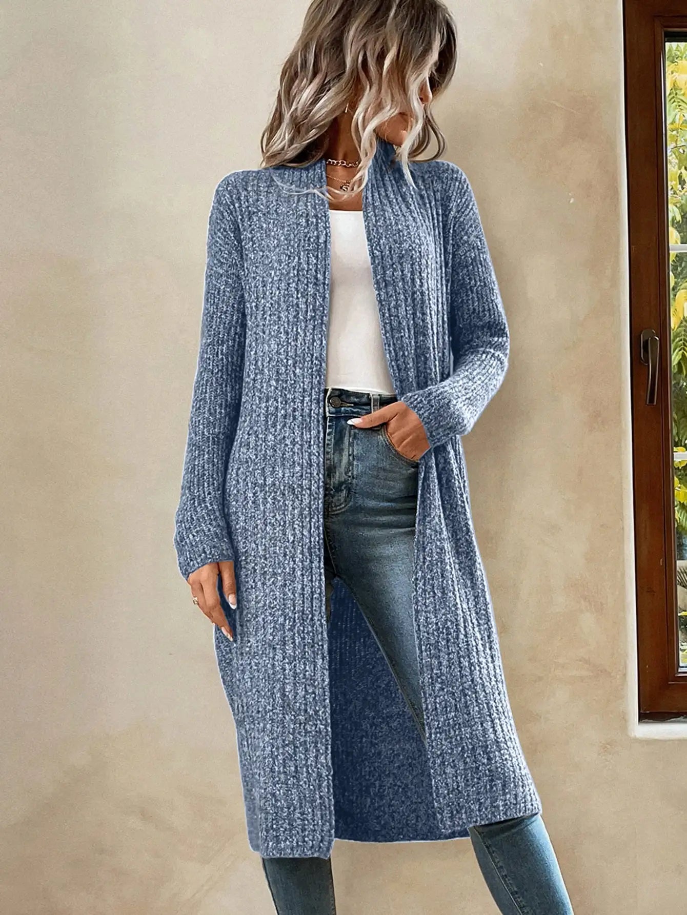 Cardigan Longo Ponto Aberto Malé