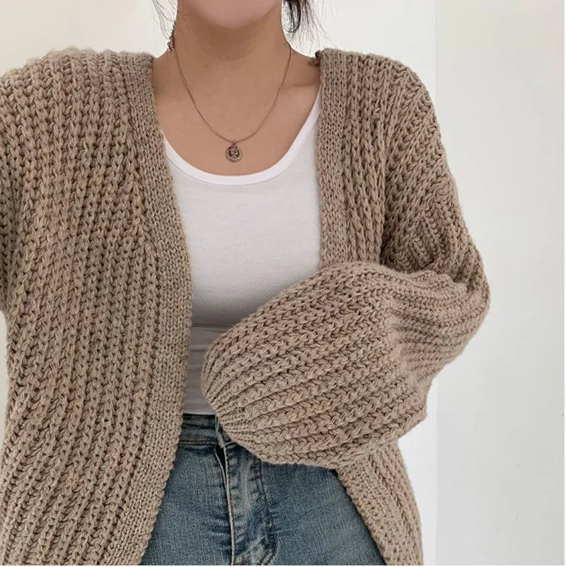 Cardigan de Tricot Ponto Aberto Castries