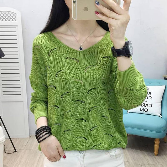 Suéter Feminino Casual de Tricot Petalita