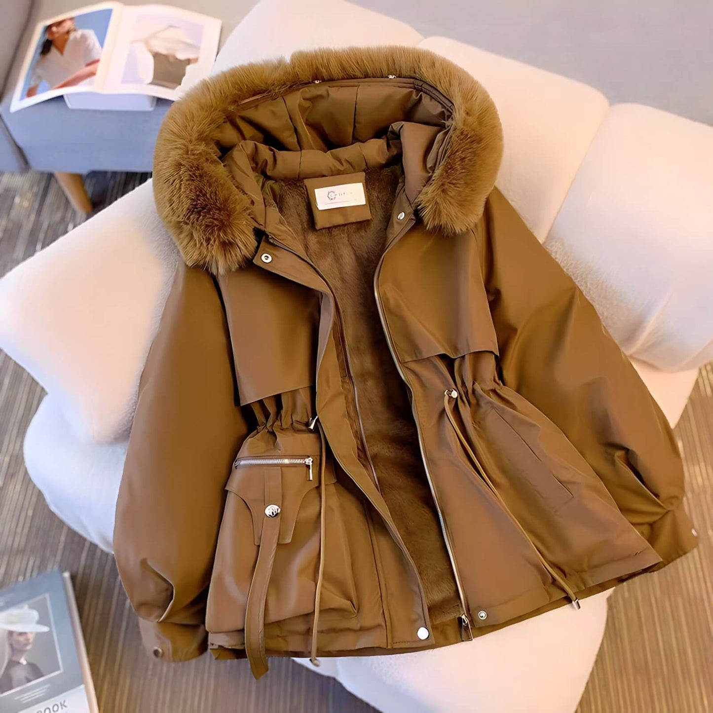 Jaqueta Feminina de Parka Brielle
