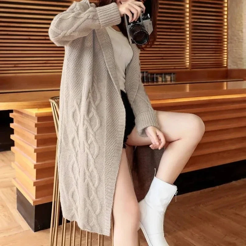 Cardigan Alongado com Capuz Matera