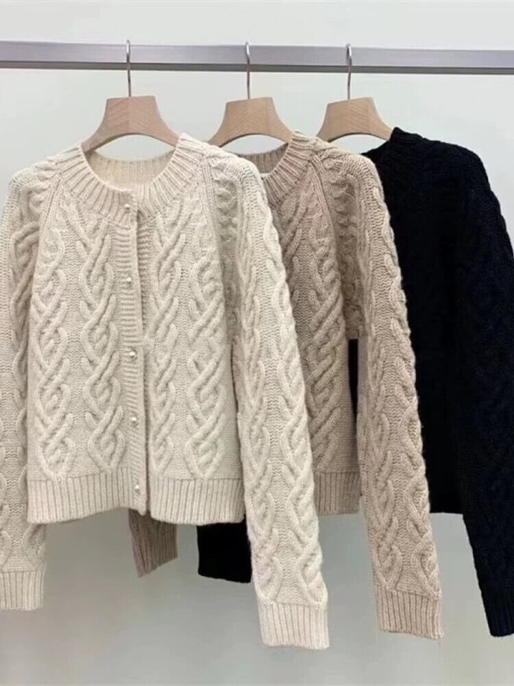 Cardigan Curto Pommier