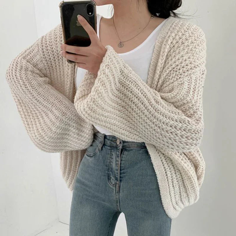 Cardigan de Tricot Ponto Aberto Castries