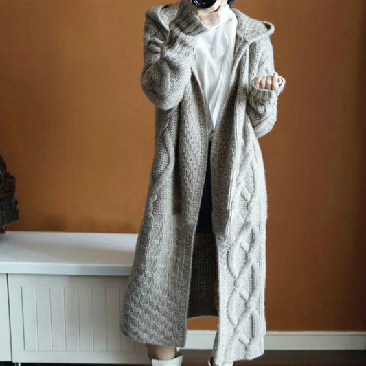 Cardigan Alongado com Capuz Matera