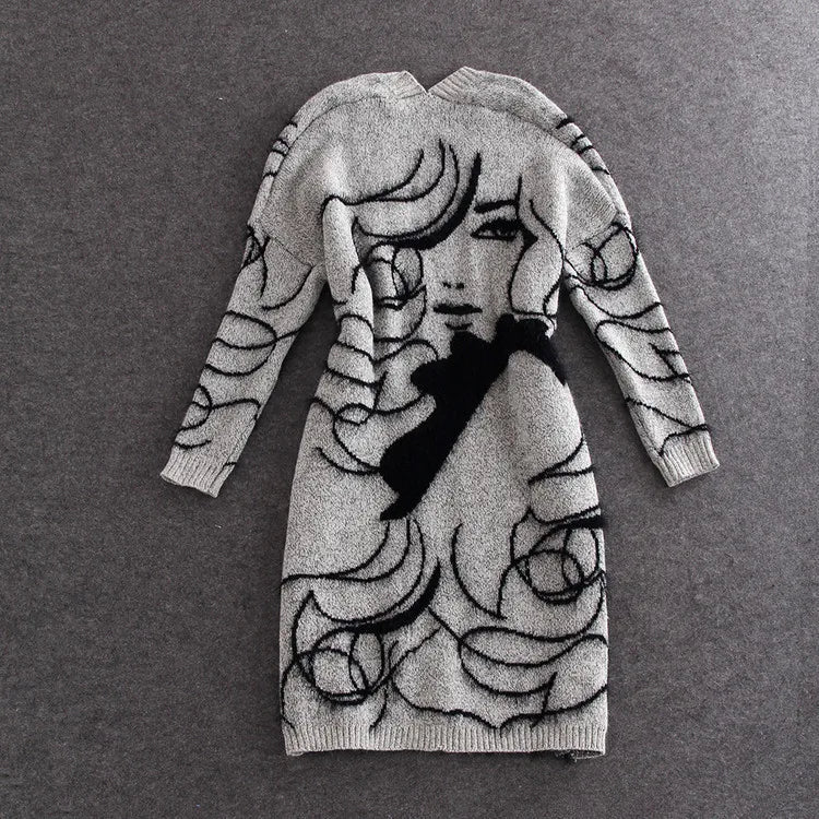 Cardigan Alongado Ponto Aberto Goreme