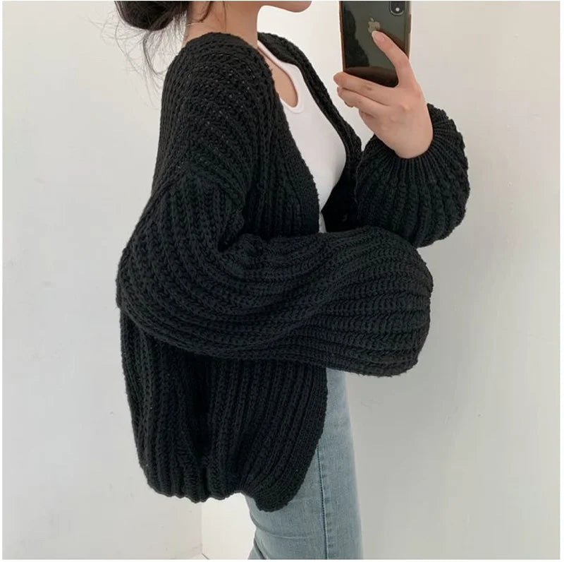 Cardigan de Tricot Ponto Aberto Castries