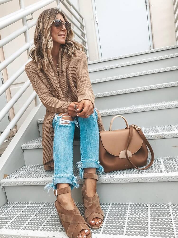 Cardigan Alongado com Bolsos Cedre