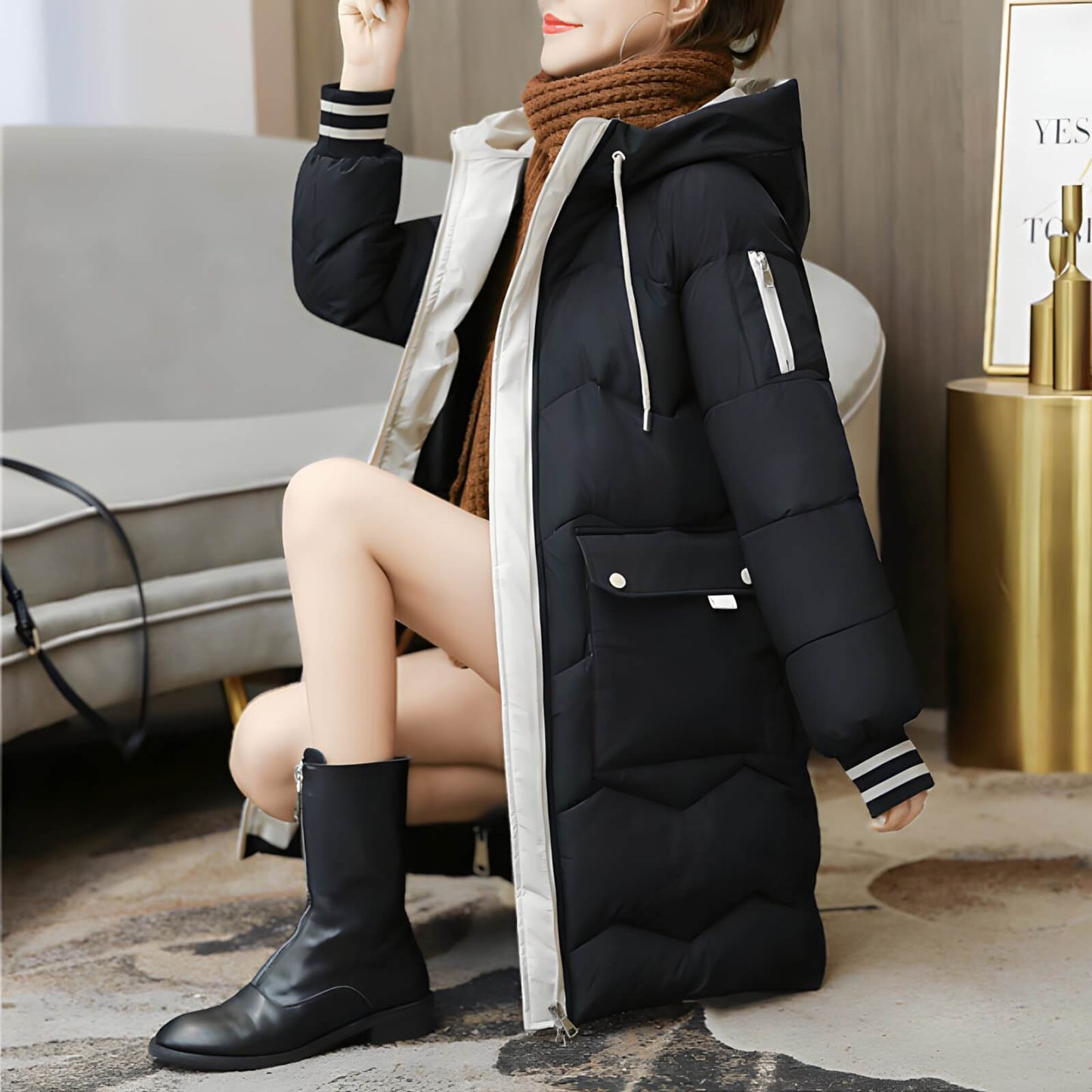 Jaqueta Feminina Puffer de Parka Joelle
